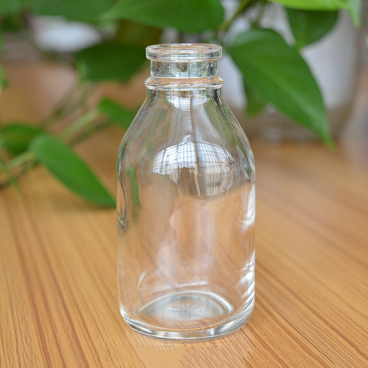 pharmacy grade medical glass bottle with lid