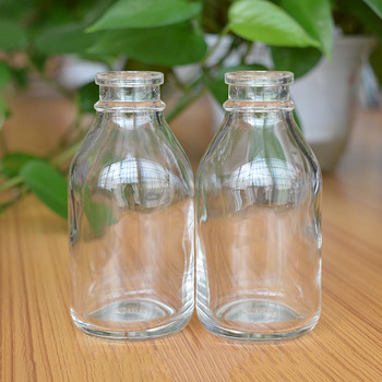 non-color anti-broken borosilicate glass injection bottles
