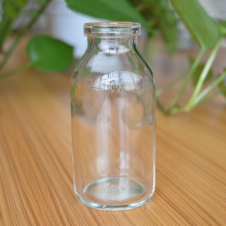 non-color glass medicine bottle wide to use in pharmaceutical grade